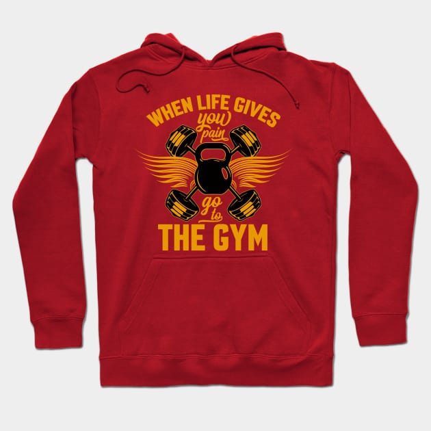 Go to The Gym Hoodie by tovuyovi.art